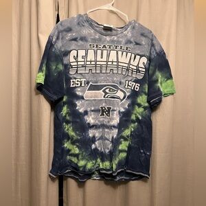 Seattle Seahawks tie-dye short sleeved t-shirt